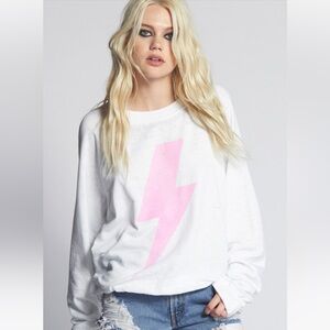 Recycled Karma AC/DC Bolt rock out sweatshirt